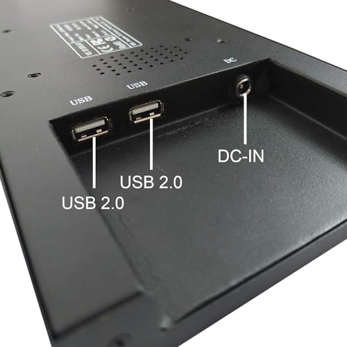 Image of VSDISPLAY 12.3'' Advertising LCD Monitor 1920X720 IPS Stretched Bar Display | Small Digital Signage Display Supports USB Input Auto Copy Autoplay