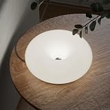 MIXL - Creative Design White Donut Lamp, Plug-in Wall Sconse Or Table Lamp Dual Use Atmosphere Lamp, Modern Infinitely Dimmable White Wall Lamp Desk Light for Corridor, Bedsided Or Warm Decoration