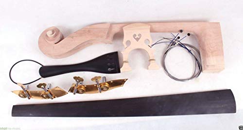 image for yinfente 3/4 Double Bass Kit Upright Double bass Neck Ebony Bass finge