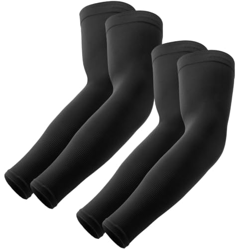 Image of UV Sun Protection Arm Sleeves - UPF 50 Cooling Compression Sleeves for Men & Women - Arm Cover /Protector for Basketball, Voleyball, Golf, Baseball, Football, Running, Cycling & Other Outdoor Sports