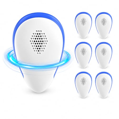 2026 Ultrasonic Pest Repeller Indoor, Plug in Pest Repellent Ultrasonic Device for Mice, Rodents, Spiders, Roaches and Bugs, Electronic Mouse Repellent for Home, Kitchen, Garage, Office, 6 Pack