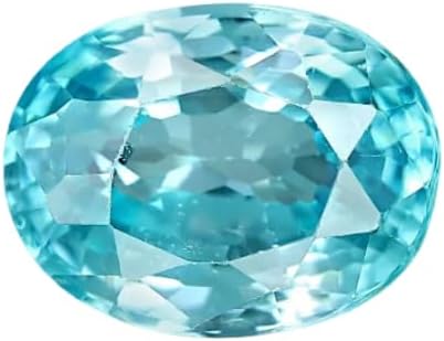 Original Certified Jeweltique! AAA+++ Quality Unique Blue Zircon Stone 5.15 Ratti 4.60 Carat Original Certified Jarkan Gemstone For Making Jewellery