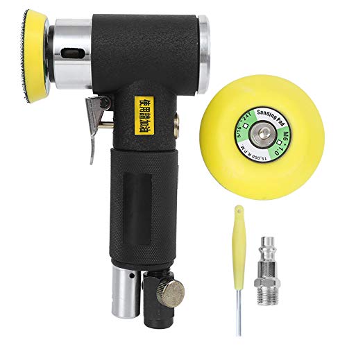 Lijadora Rotorbital para Madera, Pulidora Neumática con Disco de 2 y 3 Pulgadas - Alto Rendimiento, Diseño Ligero y Preciso, Ideal para Trabajos en Pared y Espacios Reducidos