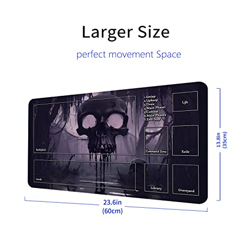 Mtg Game Playmat, Tcg Play Mat For Mtg Tcg 24 X 14 Inches Trading Card Inked Game Playmats With Storage Bag Smooth Rubber Surface Battle Game #TOP1