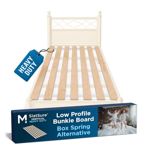 Meliusly SlatSure Twin Size Bunkie Board – Heavy Duty Vertical Bed Slats