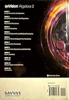 Envision Aga Common Core Student Edition Algebra 2 Grade 10/11 Copyright 2024 1418401838 Book Cover