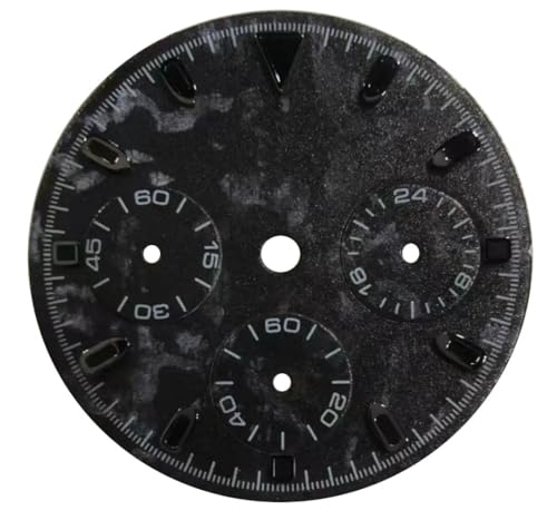 1個 29.5mm VK63 クォーツムーブメント 虹色時計ダイヤル 39mmケース クロノグラフ時計交換用アクセサリー A(WZ-N-390)