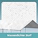 3.5 x 2 M Hühnerstall-Abdeckung, Abdeckplanen, Wasserdicht， Hühnerauslauf-Abdeckung mit Gummispannern, UV-Schutz für Hühnerstall im Hof, begehbarer Hühnerauslauf, Entenstall-Plane (2 Stück, weiß)