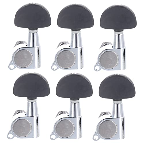 Toddmomy 1 Set Guitar Tuners Acoustic Beginner Guitar Peg Tuners Key Classical Guitar Tuning Pegs Guitar Head Tuners Guitar Accessory Guitar Machine Head Tuner Guitar Pegs Black Metal