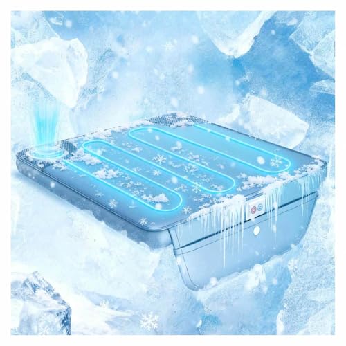 水冷マット, 送風ファン搭載&水循環冷却 水冷式クールシート, USB電源対応 ひんやり快適 3段階温度調整 ベンチレーションシート 滑り止め設計 蒸れ防止 静音仕様 夏の熱中症 車/オフィス/自宅用