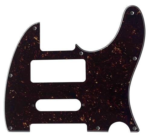 �G���L�M�^�[�s�b�N�K�[�h Fit For Fender Tele 8 Hole P90 Strat Pickup Style (4 Ply Brown Tortoise)