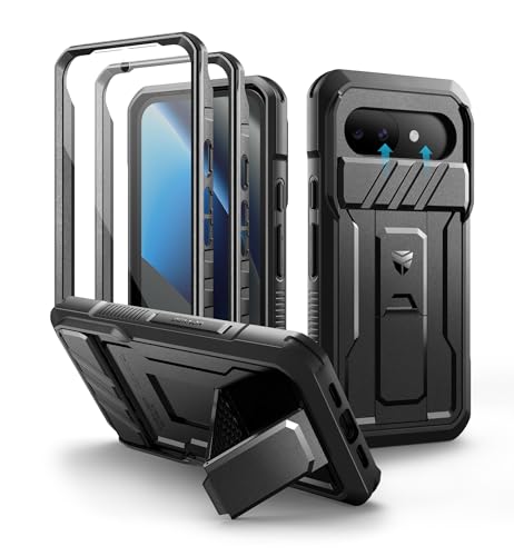 Coque Google Pixel 10a anti-rayure écran et objectif avec étui antichoc robuste noir