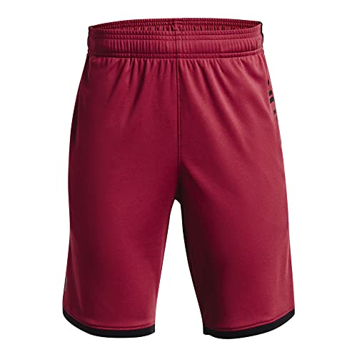 Under Armour Boys' Stunt 3.0 Shorts , Black Rose (664)/Cruise Blue , Youth Large
