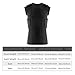 kowaku Men Padded Chest Rib Protector Vest Compression Shirt Gear Equipment Breathable Chest Protection for Rugby Baseball Softball, L