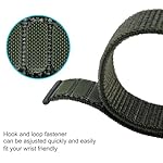 ANNEFIT Nylon Sport Uhrenarmband 16mm 18mm 19mm 20mm 21mm 22mm 24mm, Schnellverschluss Verstellbare Aatmungsaktive Armband für Herren Damen (2 Stück) – Bild 3