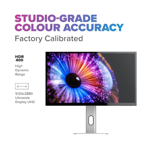 Image of ALOGIC Clarity 27 inch Inch 5K UHD Monitor, 5120x2880 IPS Display with 65W USB-C Laptop Charging, USB Hub, DisplayPort, Dual HDMI, HDR400, VESA Compatible for Mac & Windows