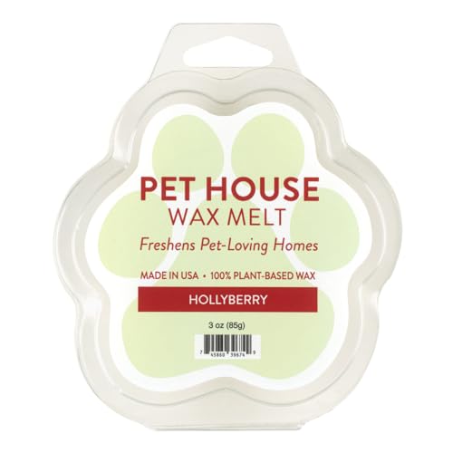 Image of Pet House Hollyberry Scented Christmas Wax Melts - Natural, Long-Lasting, Plant Based Pet Friendly Soy Wax Melts Pack of 2