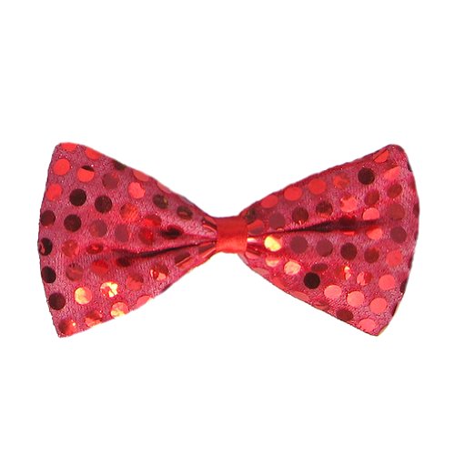 SeasonsTrading Red Sequin Bow Tie ~ Fun Costume Party Accessory (STC12060)