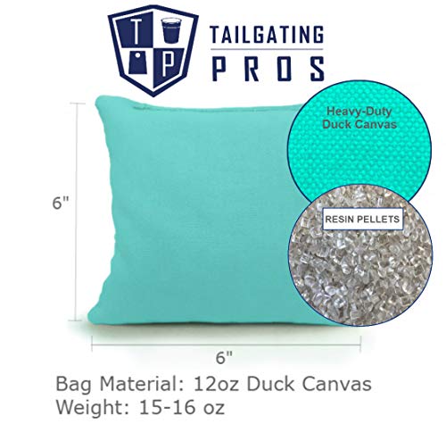 Tailgating Pros 4'X2' & 3'X2' Premium Cornhole Boards W/Carrying Case & Set Of 8 All Weather Cornhole Bags (You Pick Colors) 150+ Color Combos! (4'X2', Green Camo/Orange) #TOP5