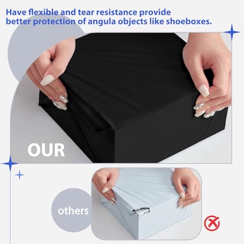 Image of Fuxury Poly Mailers 17.7 X 22 inch 50 Pcs,Large Shipping Bags for Clothes,Black | Tear-resistant Shipping Envelopes,Durable Self Seal Mailing Bag,Waterpoof Large Polymailers For Business,Boutique & Online