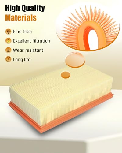 Filtre d'extraction de poussière plat plissé compatible 9-20-27