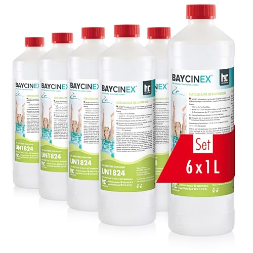 6 x 1 L Baycinex® Stabilisateur de dureté à Action Anti-calcaire pour Piscine