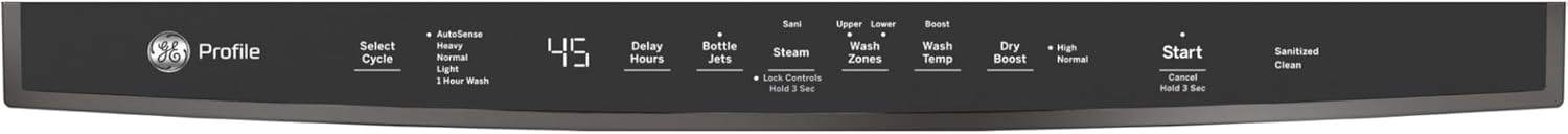 GE Profile 24 in Smart Built-in Top Control Fingerprint Resistant Stainless Dishwasher w/Microban Technology, 44 dBA PDT715SYVFS