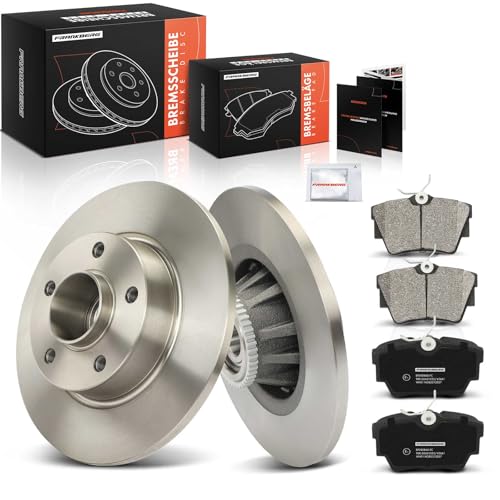 Frankberg Brake Kit incl. 2x Brake Disc + 4x Brake Pad Rear Compatible with Vivaro Box X83 Vivaro A Platform/Chassis X83 Replace# 9199262, 93192389