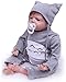 Mopoq 22 pouces Réincarné Nuisettes réalistes bébés reborn Jouets vinyle Réincarné silicone main Poupée de collection reborn jouets enfants