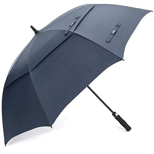 G4Free 54/62/68 Pulgadas Paraguas de Golf Abierto Automático Extra Grande de Gran Tamaño Doble Toldo Venteado Impermeable A Prueba de Viento Palo Paraguas