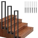 Side-Mounted il Kit for Outdoor Steps U-Shaped Stair Safety Support Bar 45cm Internal/External Stair Railing il for Porch Safety.