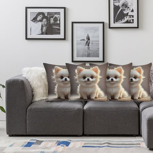 Housse de coussin Poméranie, cadeau idéal pour fan de spitz - 4