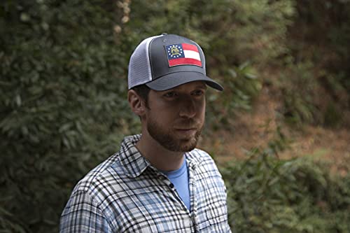 Image of International Tie State Hat for Men and Women, Adjustable Snapback Trucker Baseball Cap with Embroidered Patch