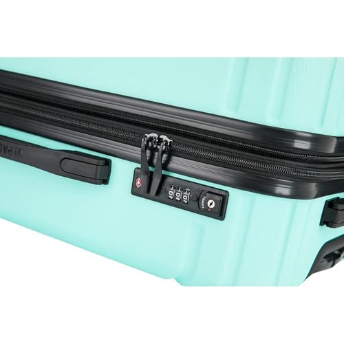 Naturally Nice New Generation Hardside 3-Piece Luggage Set - Mint - (Impact-Resistant, 360 Spinner Wheels, Expandable, Dimensions: 20" X 13" X 9", Secure Combination Lock)4