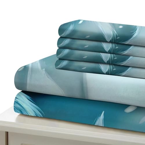 Ensemble de literie loup 3D parure de lit 3 pièces pour chambre d'enfant King size - 7