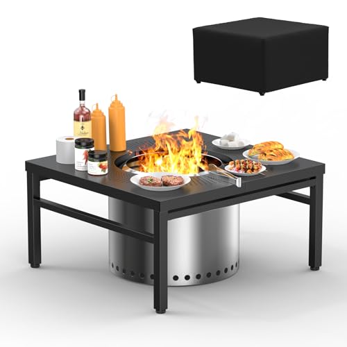 45'' Fire Pit Surround Tabletop for Solo Stove Yukon, Bonfire
