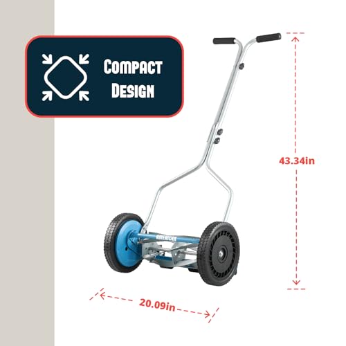 Image of American Lawn Mower 1304-14SK2 14-Inch 5-Blade Reel Mower with Sharpener