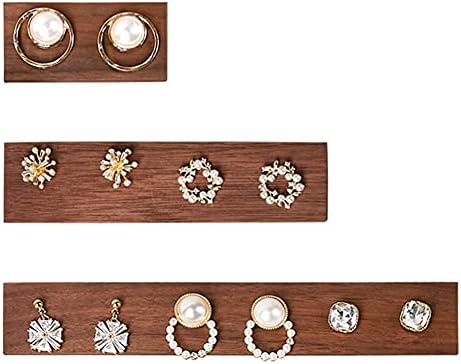 Walnut Earring Card Holder,Earring Cards-Jewelry Display Board Hanging Jewelry Boards for DIY Ear Studs, Earring Packaging