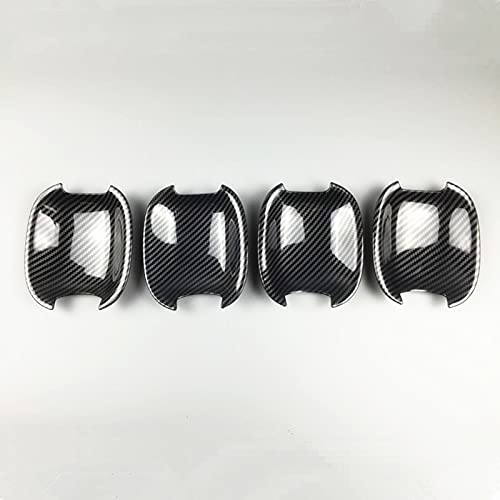 Qwqthgs One Color Car Exterior Door Handle Cap For A3 8V 2014-2018 Auto Exterior Abs Carbon Fiber Color Car Door Handle Wrist Cover Trim Decals Accessories(B)