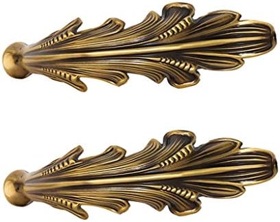 Curtain Holders for Wall Curtain Tieback Hooks Leaf Decoration Curtain Wall Hook Set of 2 Window Treatment Hardware Swag Holders, 19 * 10 * 13Cm, 1dzlzs