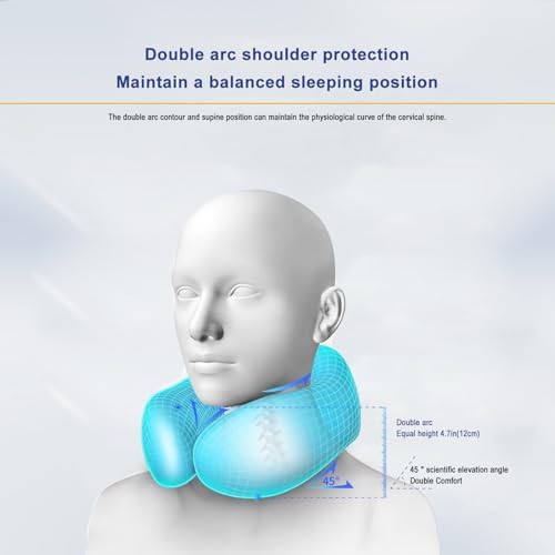 Almohada de espuma viscoelástica para cuello ajustable miniatura 3