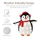 Best Choice Products 2-Piece Lighted Penguin Family, 3ft Pop-Up Outdoor Christmas Holiday Decoration w/ 150 LED Lights, Multicolored Lights - Red