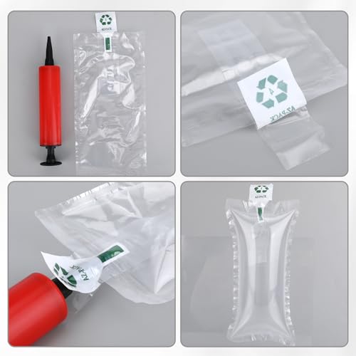 100 Stück Luftpolster, Verpackungschips, Luftkissen Verpackungsmaterial, Luftpolsterkissen, Lufttaschen Füllmaterial, Polstermaterial für Versand, Transportverpackung, Stoßdämpfend