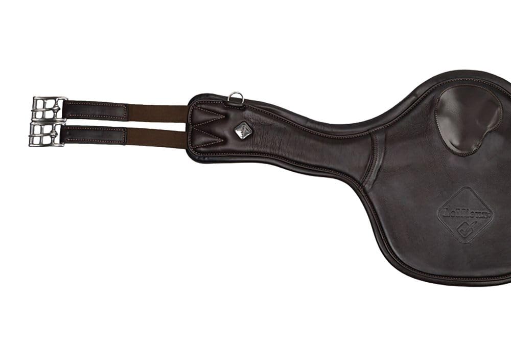 LeMieux Gel-Tek Anatomic Long Stud Girth with Magnet - Equestrian Horse Riding Girth - Brown - 110cm