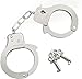 Heavy Duty Toy Metal Handcuffs with Keys - 6 PACK Stainless Steel Bulk Fake Hand Cuffs Accessories Supplies Party Favors