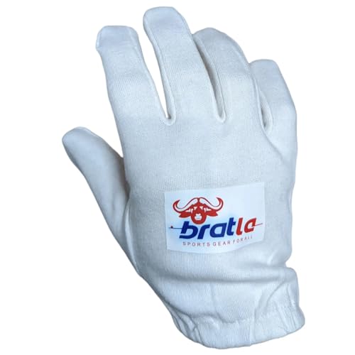 Bratla Cricket Inner Gloves Cotton Inner For Cricket Batting Gloves Wicket Keeping Comfortable Durable Full thumb #6