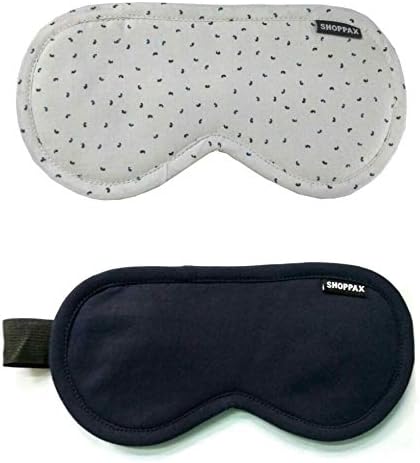 Adjustable cotton soft navy white combo 2 pc Sleeping mask Super Smooth Sleep Mask Blind Fold For men and Women