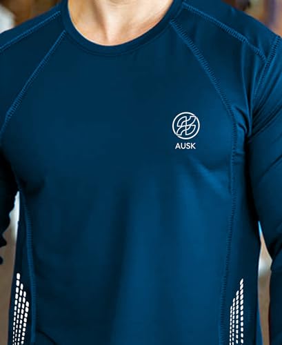 Image of AUSK Men Polyester Tshirt || Mens Full Sleeve Sports Regular Fit T-Shirt