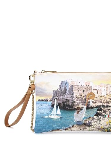 Ynot? Pochette tendance avec motif imprimé journal urbain