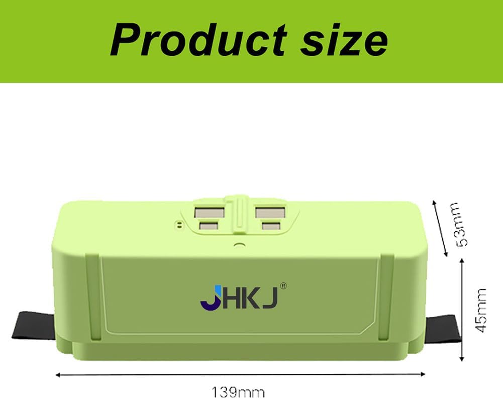 14.4V 1800mAh 5200mAh Replacement Lithium Ion Battery Replacement 14.4V 6500mAh 9800mAh Sweeper Lithium Battery for 900 800 700 600 Series,14.4v1800mah